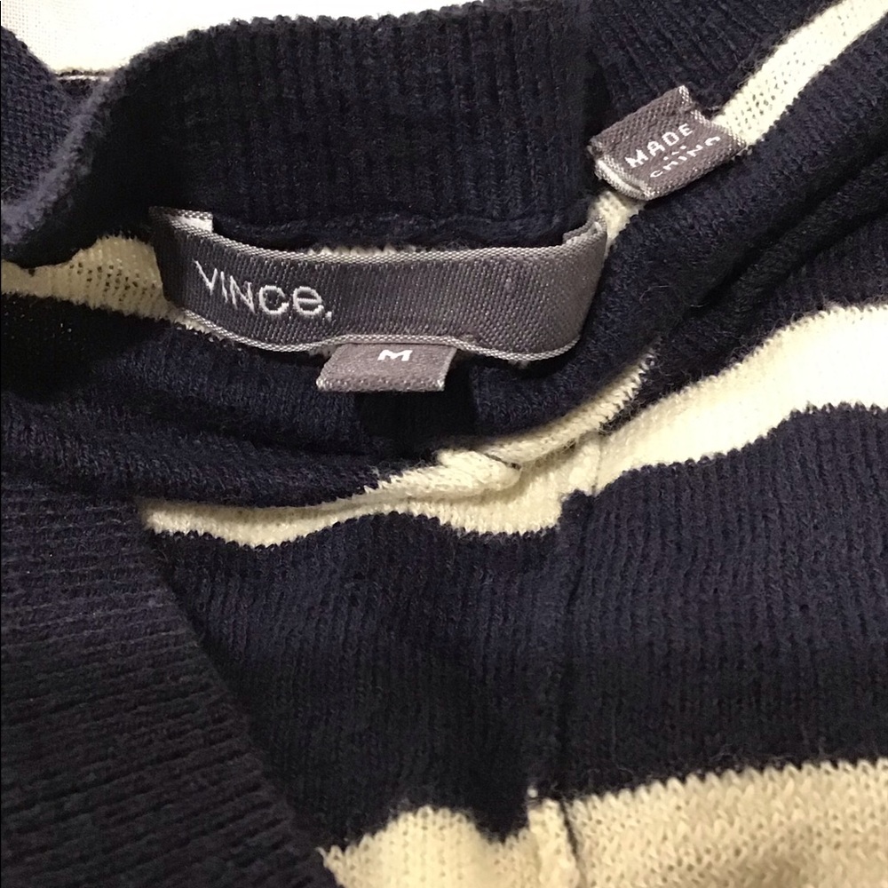 Vince-Drop Shoulder Striped Button Down Cardigan - image 5